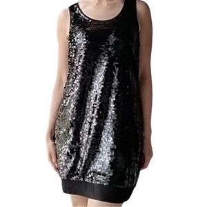 Michael Kors Black Sequin Tank Dress – Party Cocktail Mini Size Medium